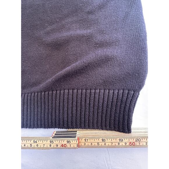 Jaws X Dark Seas Sweater Mens XL Black Heavy Knit Shark Cottagecore Movie - Picture 12 of 13